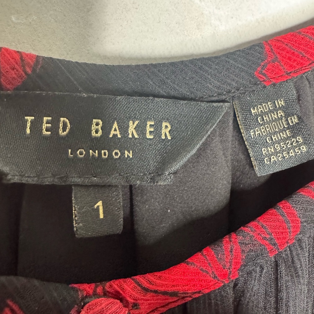 Ted Baker London Hadlee Rococo button-down midi women sz 4 dress formal evening - Picture 7 of 10